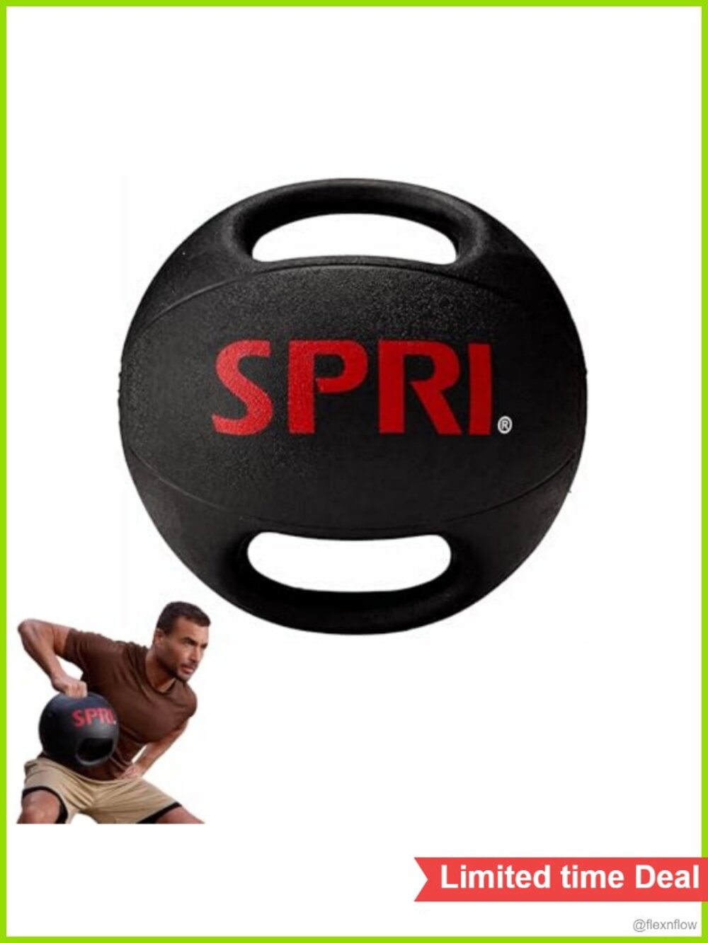 SPRI Weighted Medicine Ball with Handles â Core Strength Training Exercise